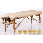 RestPro Memory 2 Beige Κρεβάτι Μασάζ Φυσικοθεραπείας Βαλίτσα Ξύλινο με θήκη φορητό
